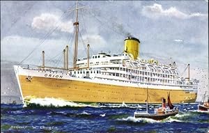 Künstler Ansichtskarte / Postkarte Dampfer RMS Orion, Orient Line