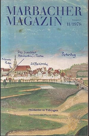Imagen del vendedor de Hlderlin in Tbingen. Marbacher Magazin 11/1978. a la venta por Graphem. Kunst- und Buchantiquariat