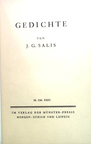 Seller image for Gedichte. for sale by books4less (Versandantiquariat Petra Gros GmbH & Co. KG)