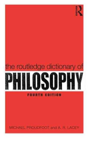 Seller image for Routledge Dictionary of Philosophy for sale by GreatBookPricesUK