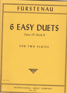 FURSTENAU - 6 EASY DUETS for two Flutes Book 2