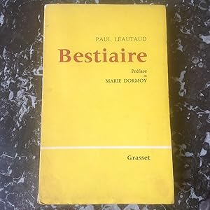 Bild des Verkufers fr BESTIAIRE prface de Marie DORMOY zum Verkauf von Lecapricorne