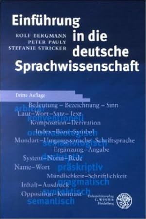 Einführung in die deutsche Sprachwissenschaft