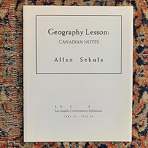 Allan Sekula: Geography Lesson: Canadian Notes