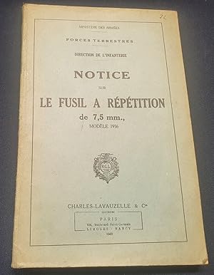 Notice sur le fusil a répétition de 7,5 mm - Modèle 1936