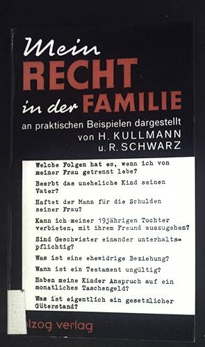 Seller image for Mein Recht in der Familie. Olzog Ratgeber ; Bd. 7 for sale by books4less (Versandantiquariat Petra Gros GmbH & Co. KG)