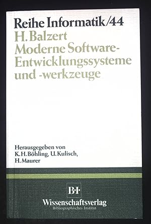 Bild des Verkufers fr Moderne Software-Entwicklungssysteme und -werkzeuge. Reihe Informatik ; Bd. 44 zum Verkauf von books4less (Versandantiquariat Petra Gros GmbH & Co. KG)