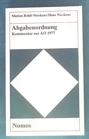 Imagen del vendedor de Abgabenordnung : Kommentar zur AO 1977. a la venta por books4less (Versandantiquariat Petra Gros GmbH & Co. KG)