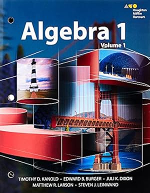 Imagen del vendedor de Interactive Student Edition Volume 1 2015 (HMH Algebra 1) a la venta por Reliant Bookstore