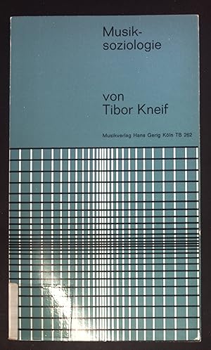 Imagen del vendedor de Musiksoziologie. Musiktaschenbcher : Theoretica ; Bd. 9 a la venta por books4less (Versandantiquariat Petra Gros GmbH & Co. KG)