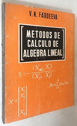 Immagine del venditore per Metodos de Calculo de Algebra Lineal venduto da Once Upon A Time