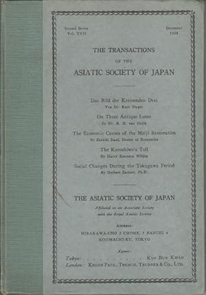 Bild des Verkufers fr The Transactions of The Asiatic Society of Japan. Second Series, Vol XVII. zum Verkauf von Asia Bookroom ANZAAB/ILAB