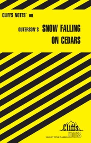 Bild des Verkufers fr CliffsNotes on Guterson's Snow Falling on Cedars (CliffsNotes on Literature) zum Verkauf von Reliant Bookstore