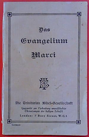 Image du vendeur pour Das Evangelium Marci mis en vente par biblion2