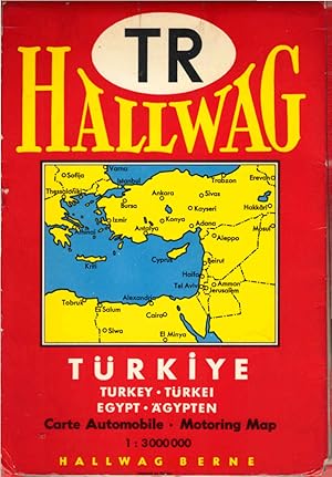 Hallwag Türkei, Östliches Mittelmeer, Ägypten - Automobilkarte