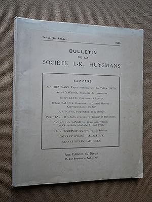 Bulletin de la Société JK Huysmans N° 26