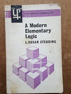 Bild des Verkufers fr Modern Elementary Logic (University Paperbacks) zum Verkauf von Homeless Books