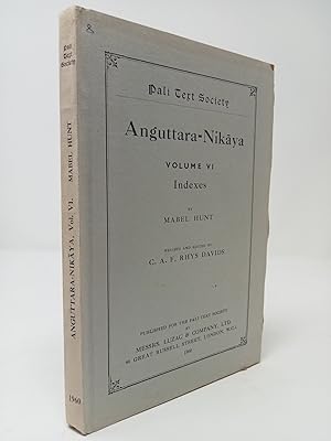 Seller image for Anguttara-Nikaya. Volume VI: Indexes. for sale by ROBIN SUMMERS BOOKS LTD