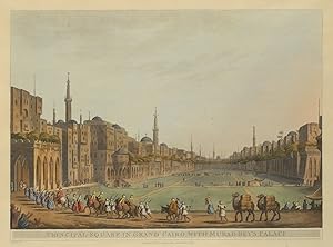 KAIRO "Principal Square in Grand Cairo, with Murad Bey's Palace". Blick auf den Hauptplatz, zahlr...