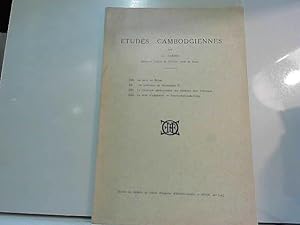 Seller image for Etudes Cambodgiennes (extrait Bulletin EFEO t. XXVIII n1-2) for sale by JLG_livres anciens et modernes