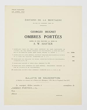 Imagen del vendedor de Ombres portes a la venta por Librairie-Galerie Emmanuel Hutin
