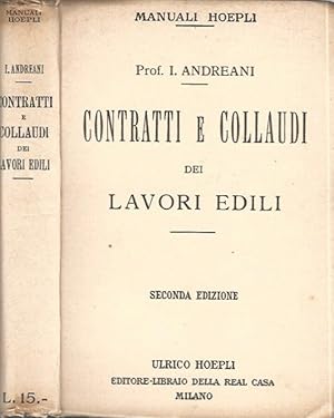 Imagen del vendedor de Contratti e collaudi dei lavori edili a la venta por Biblioteca di Babele