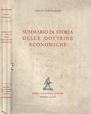 Seller image for Sommario di storia delle dottrine economiche for sale by Biblioteca di Babele