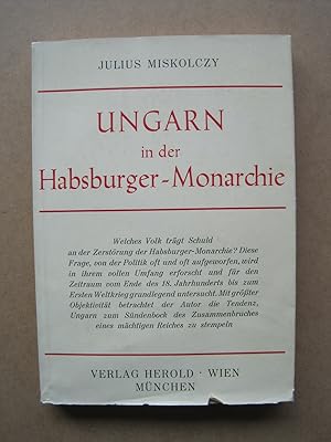 Bild des Verkufers fr Ungarn in der Habsburger-Monarchie. Wiener historische Studien, Band 5. zum Verkauf von Antiquariat Schleifer