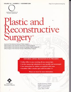 Plastic and Reconstructive Surgery Volume 114 No. 6 November 2004