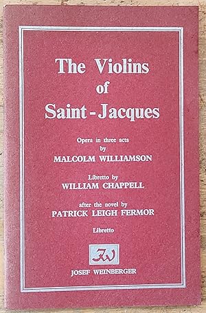 Imagen del vendedor de The Violins of Saint-Jacques, an opera in three acts a la venta por Shore Books