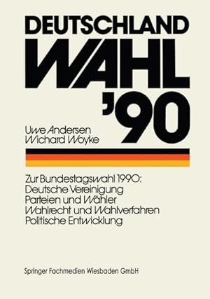 Imagen del vendedor de Deutschland Wahl 90 a la venta por Rheinberg-Buch Andreas Meier eK
