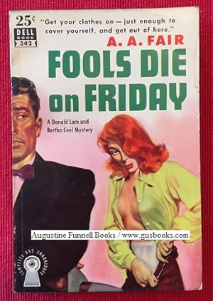 Image du vendeur pour Fools Die On Friday mis en vente par Augustine Funnell Books