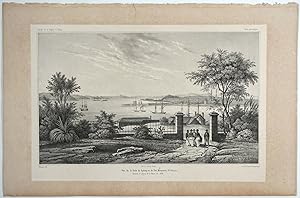 Vue de la Rade de Sydney et du Fort Macquarie, Nlle Hollande pendant le sejour de la Venus en 1838