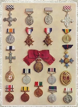 ORDERS, MEDALS, AND BADGES CREATED BY KING GEORGE V. ,1937 Royalty Print