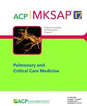 Seller image for MKSAP (R) 17 Pulmonary and Critical Care Medicine for sale by Reliant Bookstore