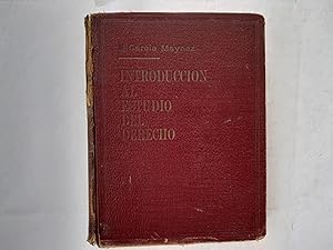 Seller image for Introduccin al estudio del derecho. Prlogo de Virgilio Domnguez. for sale by Librera "Franz Kafka" Mxico.