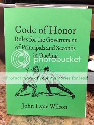 Bild des Verkufers fr Code of Honor by John Lyde Wilson zum Verkauf von Last Word Books