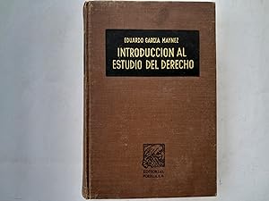 Seller image for Introduccin al estudio del derecho. for sale by Librera "Franz Kafka" Mxico.