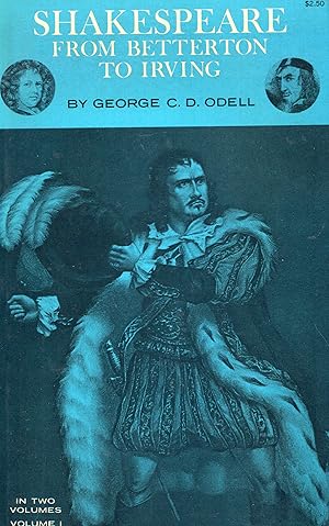 Seller image for Shakespeare From Betterton to Irving Volume 1 for sale by A Cappella Books, Inc.