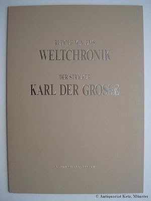 Bild des Verkufers fr Weltchronik. Der Stricker Karl der Grosse. 1 Faksimile-Blatt "Simson", fol. 120v. Beiliegt: Heft mit Erluterungen. 12 Seiten, mit Abb. Dokumentationsmappe. zum Verkauf von Antiquariat Hans-Jrgen Ketz