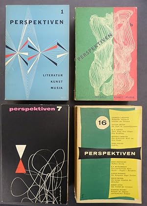 Imagen del vendedor de Perspektiven. Heft 1-16, 1952-1956. (16 Ausgaben, komplett!). Literatur, Kunst, Musik. a la venta por Antiquariat Schwarz & Grmling GbR