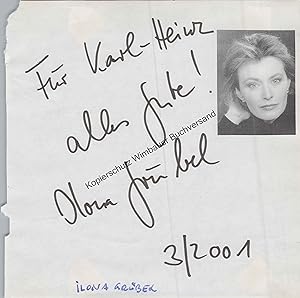 Original Autogramm Ilona Grübel /// Autogramm Autograph signiert signed signee