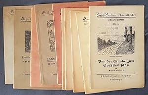 Groß-Berliner Heimatbücher, Nr. 1-3, 11, 12 (I-III), 16 (I-II) u. 20. Zusammen 10 Hefte (Konvolut).