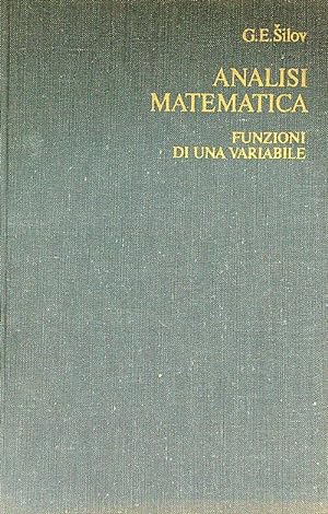 Bild des Verkufers fr Analisi matematica Funzioni di una variabile zum Verkauf von Librodifaccia
