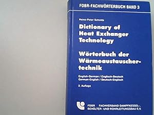 Imagen del vendedor de Dictionary of Heat Exchanger Technology a la venta por WeBuyBooks