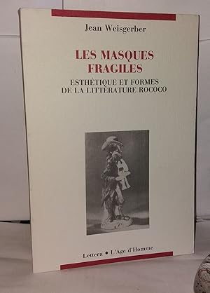 Immagine del venditore per Les Masques fragiles venduto da Librairie Albert-Etienne