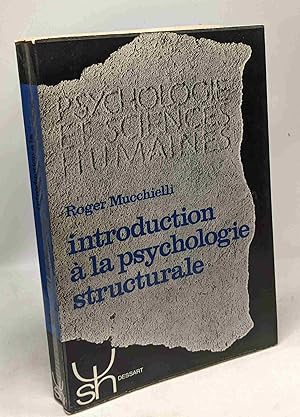 Imagen del vendedor de Introduction  la psychologie structurale a la venta por crealivres