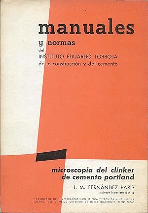 Imagen del vendedor de Microscopa del clnker de cemento portland a la venta por CA Libros