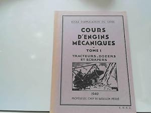 Image du vendeur pour Cours d'engins mcaniques tome I mis en vente par JLG_livres anciens et modernes