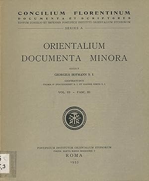 Image du vendeur pour Orientalium Documenta Minora Vol. III - Fasc. III mis en vente par avelibro OHG
